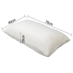 Giselle Bedding Memory Foam Pillow 19cm Thick Twin Pack