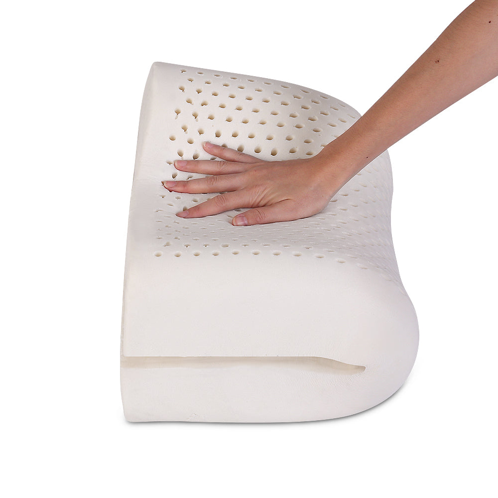 Giselle Bedding Natural Latex Pillow 2-Zone Twin Pack