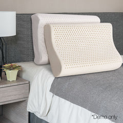 Giselle Bedding Natural Latex Pillow 2-Zone Twin Pack