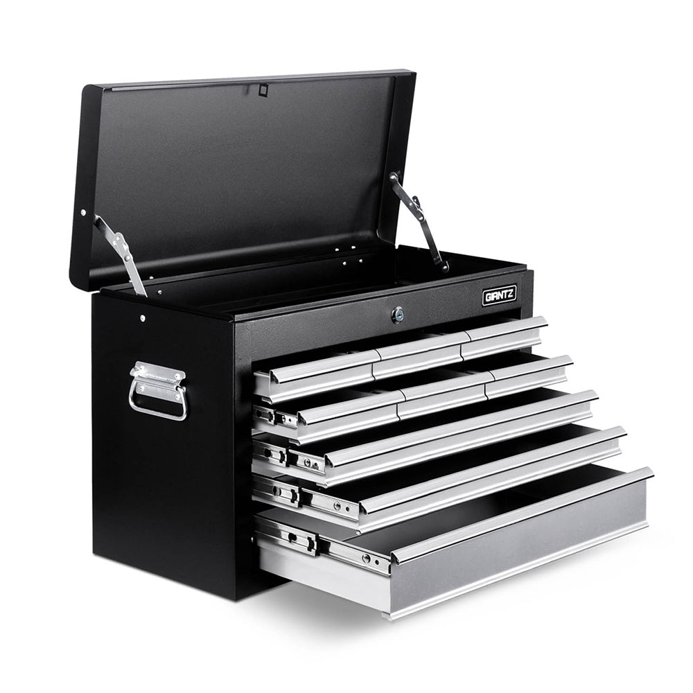 Giantz 9 Drawer Tool Box Cabinet Chest Toolbox Storage Garage Organiser Grey