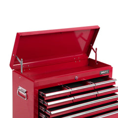 Giantz 9 Drawer Tool Box Cabinet Chest Toolbox Storage Garage Organiser Red