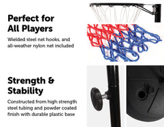 Netball Ring with Stand Portable Pole Height Adjustable