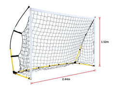 8' x 5' Soccer Football Goal Foot Portable Net Quick Set Up
